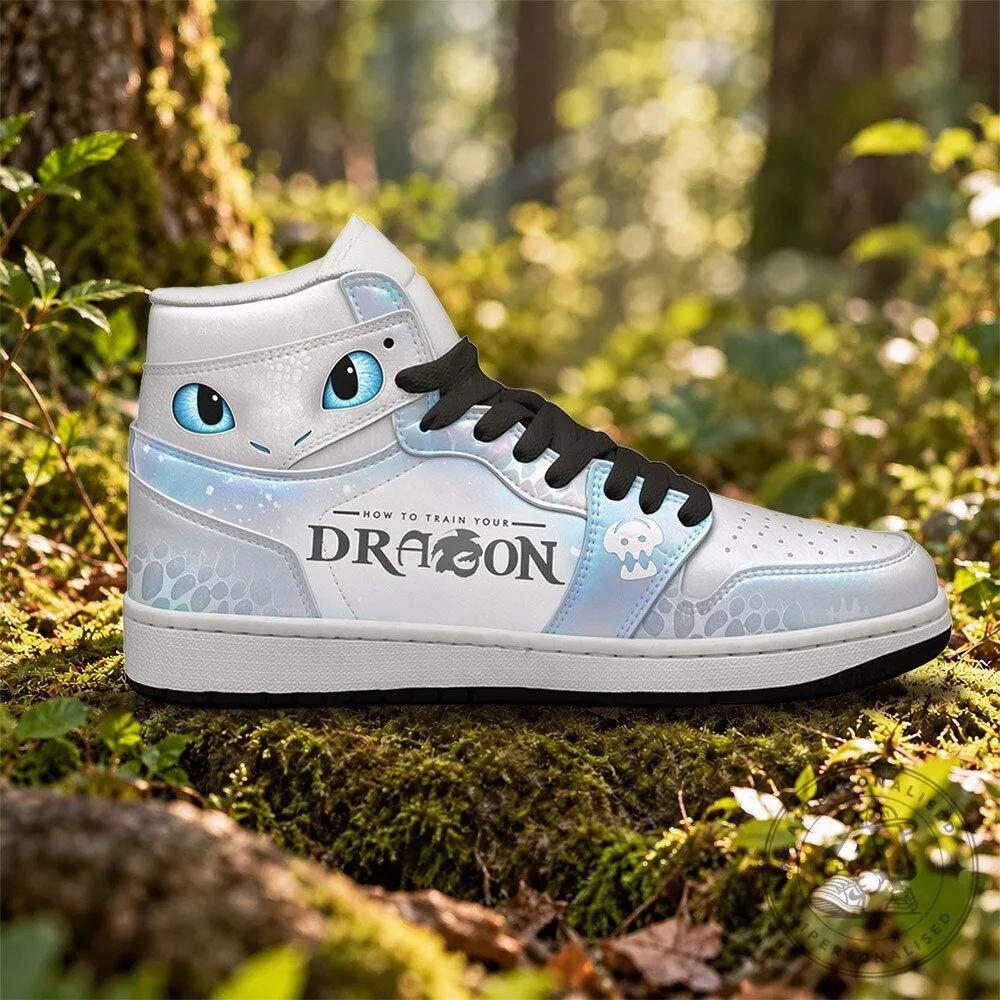 How to Train Your Dragon Light Fury High Top Sneakers | Footwear 3 How to Train Your Dragon Light Fury High Top Sneakers | Footwear