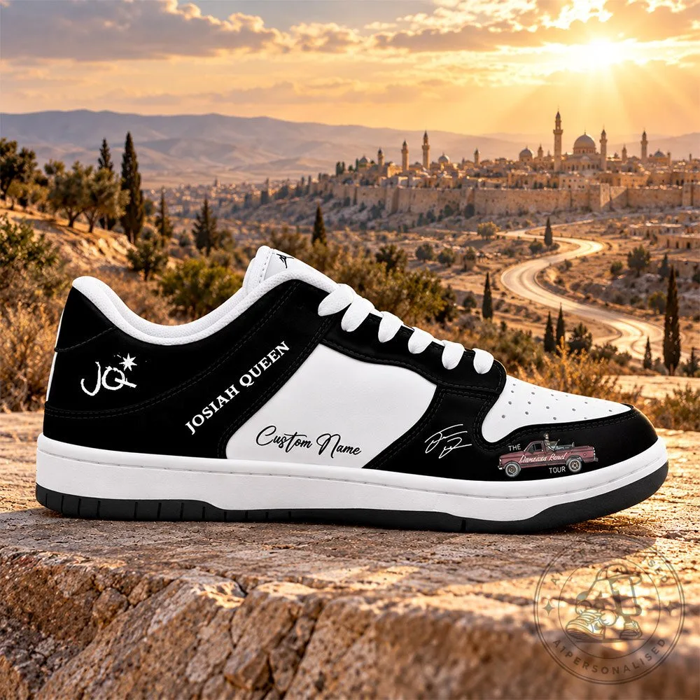 Josiah Queen Damascus Road Tour 2027 Black Custom Sneakers | Footwear 3 Josiah Queen Damascus Road Tour 2027 Black Custom Sneakers | Footwear