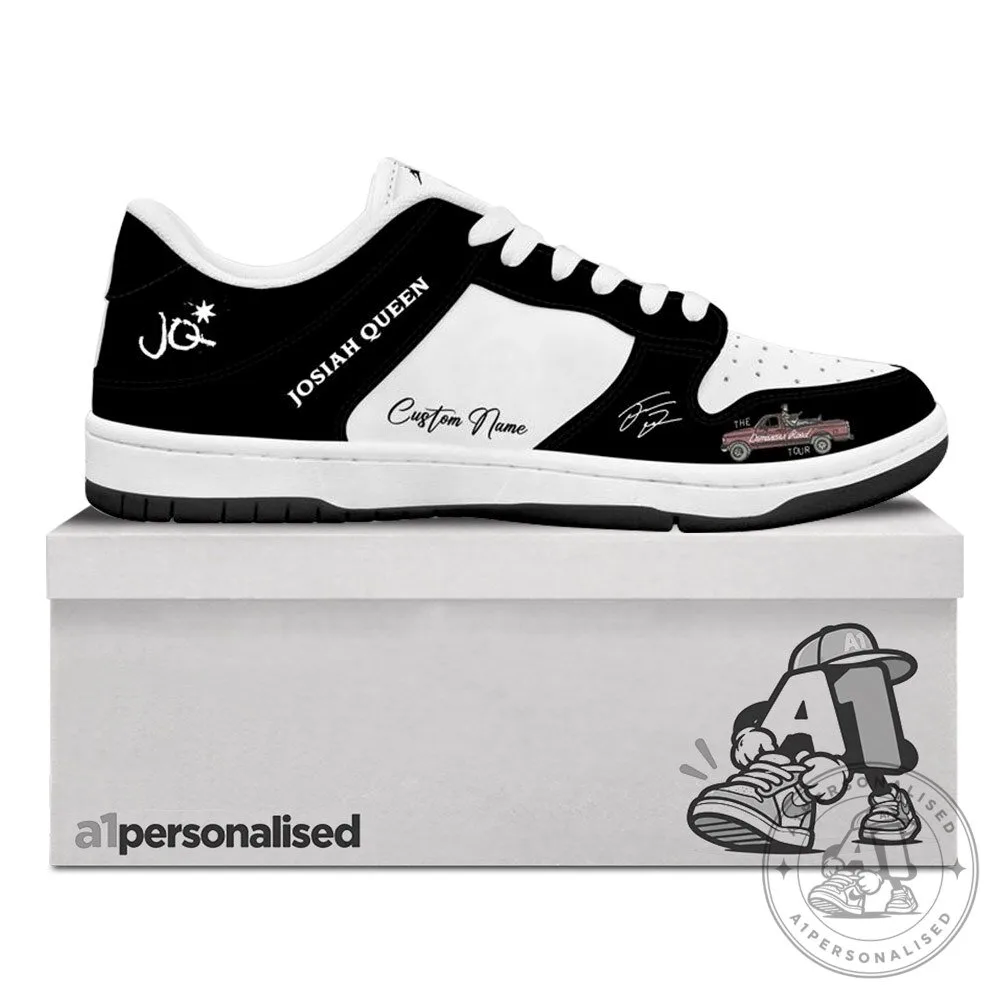 Josiah Queen Damascus Road Tour 2027 Black Custom Sneakers | Footwear 7 Josiah Queen Damascus Road Tour 2027 Black Custom Sneakers | Footwear
