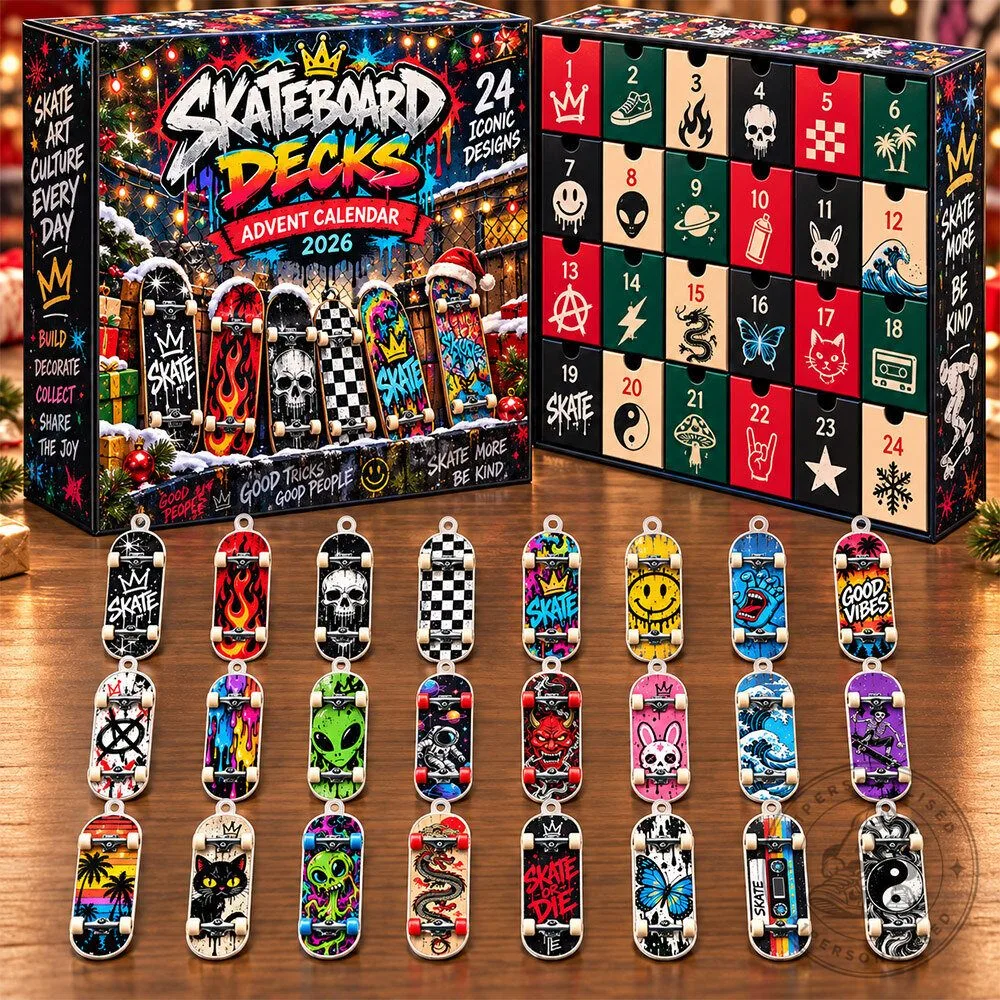 Skateboard Decks 2026 Christmas Advent Calendar | Collectibles 2 Skateboard Decks 2026 Christmas Advent Calendar | Collectibles
