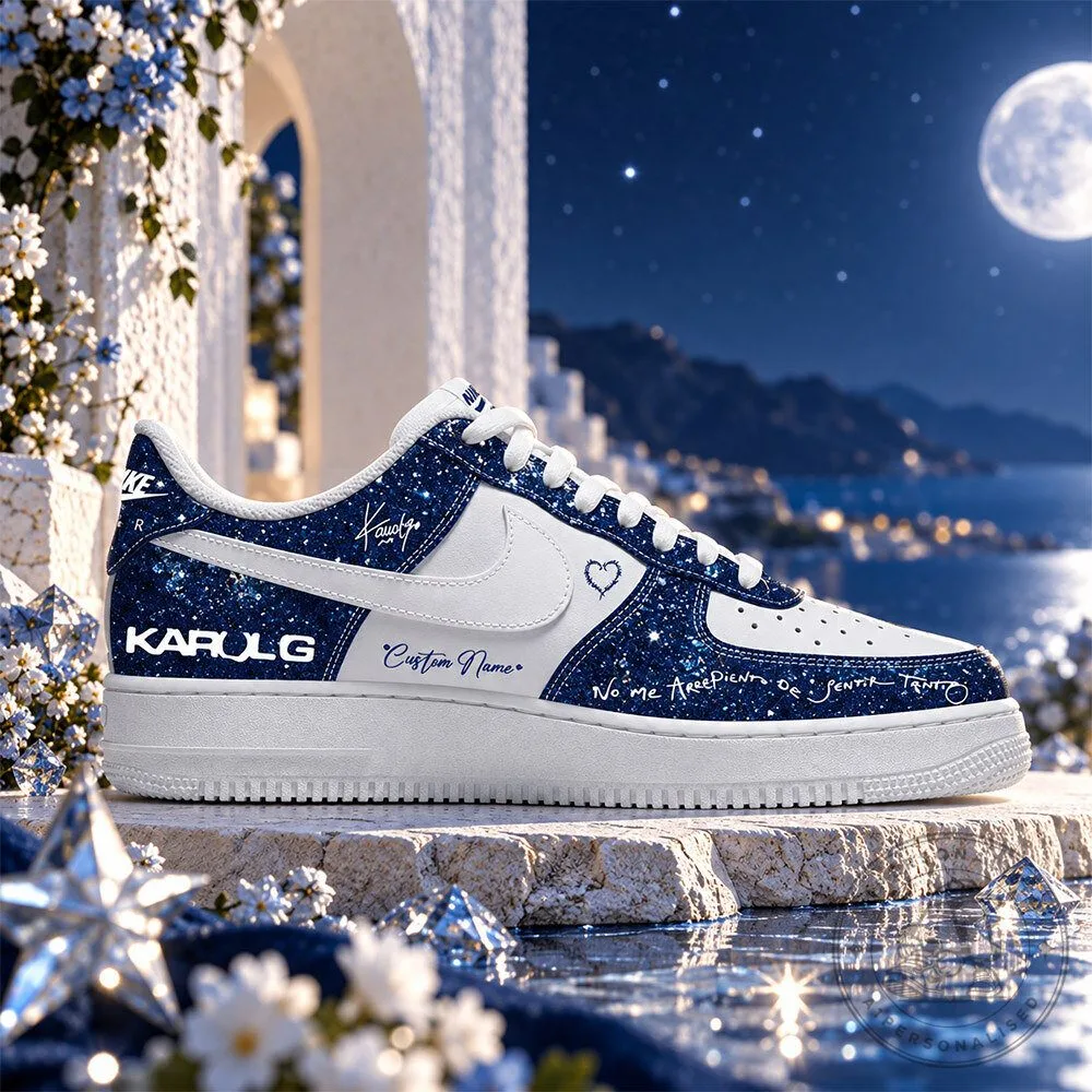 Karol G No Me Arrepiento 2026 Navy White AF1 Sneakers | Footwear